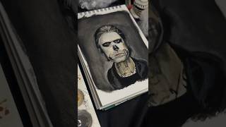 Painting Tate Langton  American Horror Story  Drawlloween [upl. by Nimad]