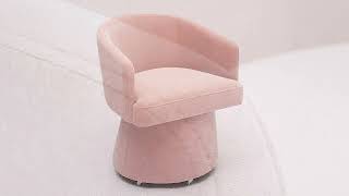 Kristen Pink Rolling Desk Chair [upl. by Barton]