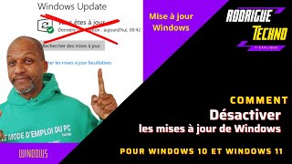 Comment Desactiver Mise A Jour Windows 10 Definitivement [upl. by Neiv102]