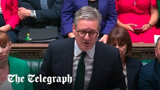 Starmer refers to Sunak as ‘prime minister’ five times during PMQs [upl. by Annawek]