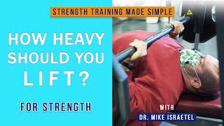 How Heavy Should You Lift  Strength Training Made Simple 4 [upl. by Lianne]