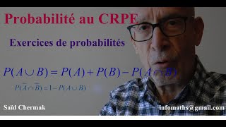 CRPE EXERCICES SUR LES PROBABILITÉS [upl. by Chavaree]