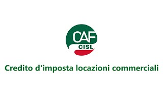 Credito dimposta locazioni commerciali [upl. by Eniotna169]