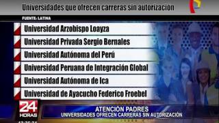 ¡Atención padres conozca las universidades que ofrecen carreras sin autorización [upl. by Anitnerolf]