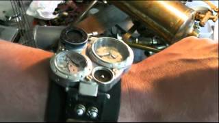 steampunk  steampunker armbanduhr herrenuhr wrist watch chronograph [upl. by Ormsby]