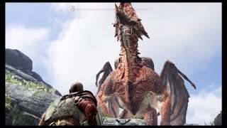 God of War Otrs Imprisonment Dragon Favor Veithurgard Midgard Sidequest [upl. by Nauwtna]