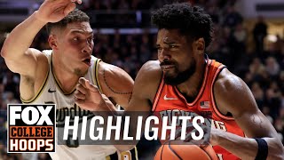 No 9 Illinois Fighting Illini vs No 1 Purdue Boilermakers Highlights  CBB on FOX [upl. by Macy194]