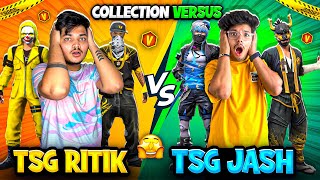 Free Fire TSG Jash Vs TSG Ritik New Collection Versus Only Legendary Bundles😍😈 Garena Free Fire [upl. by Nodnarg241]