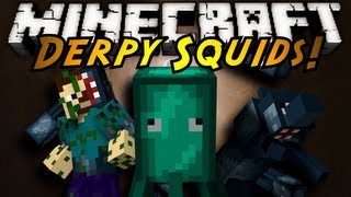 Minecraft Mod Showcase  DERPY SQUIDS [upl. by Schaaff]