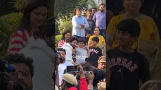 AlluArjuns Homecoming 🥹❤️  An emotional moment AlluAyaan AlluArha  Gulte [upl. by Charmane659]