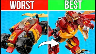 LEGO Ninjago Ranking Kais Sets  Worst to Best [upl. by Enirak]