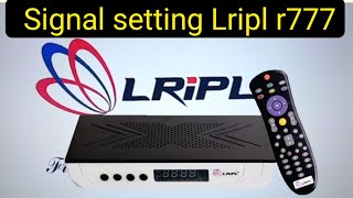 Lripl r777 set top box signal setting  lripl set top box no signal problem [upl. by Josias]