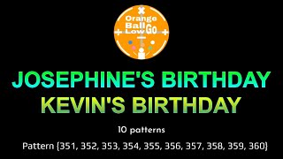 Josephine and Kevins Birthday  10 patterns Pattern 351360 [upl. by Hagar]