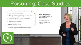 Poisoning Case Studies – Emergency Medicine  Lecturio [upl. by Jehanna]