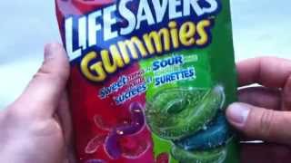 Life Savers Gummies Sweet Strings n Sour Rings review [upl. by Eatnoid]