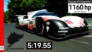 Fastest Lap Record At Nurburgring By Porsche 919 Hybrid Evo Explained [upl. by Angell796]