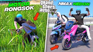 Aku Modifikasi Motor Matic Drag LANGKA Rongsok Di Sawah Untuk Balapan  GTA 5 MOD [upl. by Tonie]