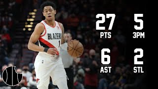 Anfernee Simons Highlights  Trail Blazers vs Pelicans  27th Oct 2024 [upl. by Aihsenot155]