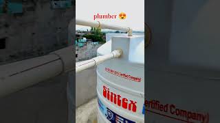 Tanki fitting kaise kare  how to install water tank fitting plumber work shorts [upl. by Marucci187]