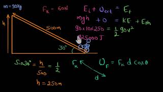 Workenergy problem with friction Hindi [upl. by Anisamoht]