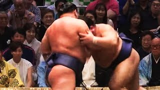 Aki Basho 2024 Day 9 Hiradoumi vs Hoshoryu [upl. by Eiduam]