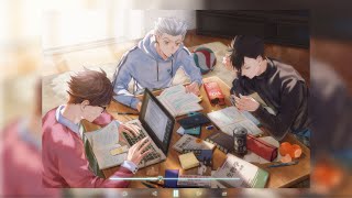 study sessions with Bokuto Kuroo and Oikawa playlist [upl. by Bigg536]