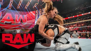 Ronda Rousey initiates a brawl with Shayna Baszler Raw highlights July 10 2023 [upl. by Amelia225]