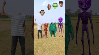 Red dame tu Casita alien Purple siren amp fat dog vs me correct head matching funny vfx Game funny [upl. by Sidon]