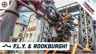 New Flying Vekoma Roller Coaster In Phantasialand  Official Rookburgh Music [upl. by Ayaj]