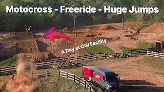 A Typical Day at CGI  Motocross  Freeride Park and Big Dog Jump Line Does it get any better [upl. by Andriana]