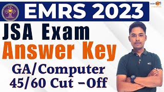 EMRS JSA Exam 2023  Answer Key II By Vikram Sir [upl. by Meek294]