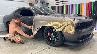 SHADOW GOLD Challenger Hellcat ASMR Wrap Guide  The Hardest Parts In REAL TIME [upl. by Ymor524]