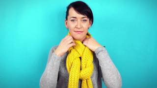 Cool Way to Tie a Scarf  Twisted Loop Knot [upl. by Schmidt301]