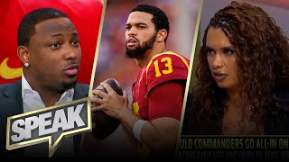 Should the Commanders go allin on Caleb Williams  NFL  SPEAK [upl. by Aramoy607]