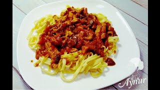 Blitzrezept unter 5 Euro I Hähnchen Geschnetzeltes mit Curry dazu Bandnudeln I Blitzrezept [upl. by Hsakaa352]