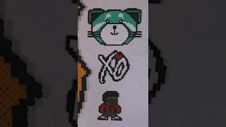 Perler Beads Timelapse The Weeknd items  Artist Pixel Art [upl. by Darell707]