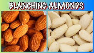 How to Blanch Almonds Quickly amp Easily  3 MINUTES [upl. by Otrevogir]