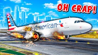 Pilot FORGETS to Lower Landing Gear Lands Anyway GTA 5 [upl. by Tica848]