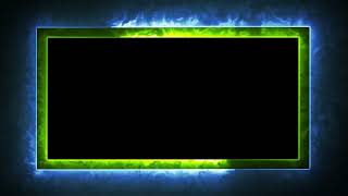 Glowing frame black screen  Neon light border  Frame template video background [upl. by Igig]