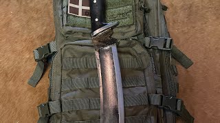 Rambo Knife DBAD IV from the KHHI Nepal Full review Brutal testing [upl. by Eecyal]