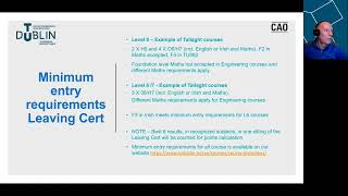 CAO Admissions Process and TU Dublin Access Routes  November 2021 [upl. by Edylc]