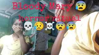 Bloody Mary horror ritual 💀😰ytvideohorror😰😨😰 [upl. by Leeban690]