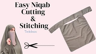 Niqab cutting and stitching  Hijab Cutting And Stitching In Urdu hindi [upl. by Ressan]