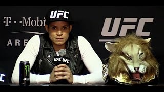 Amanda Nunes Rips Ronda Rouseys Coach After UFC 207 Destruction [upl. by Oreves2]