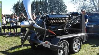 1943 Allison V1710 Aircraft Engine Napier New Zealand 07052017 [upl. by Nart964]