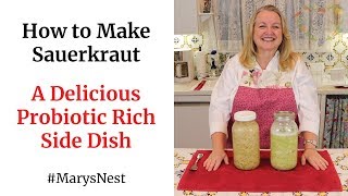 How to Make Homemade Sauerkraut  A Delicious Probiotics Rich Side Dish for Gut Health [upl. by Omer]