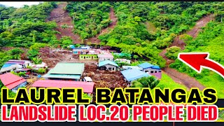 LANDSLIDE LOCATION WHERE 20 PEOPLE DIED BECAUSE OF TYPHONE KRISTINE AT LAUREL BATANGAS 😭🇵🇭🇵🇭🙏🙏🙏 [upl. by Saduj]