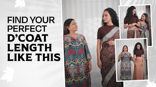 How to Choose the Right DCoat Length  Saree Draping Secrets by Dolly Jain [upl. by Dualc]