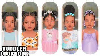 SIMS 4 😍TODDLER LOOKBOOK  maxis amp alpha cc 😍  link in description [upl. by Tom]