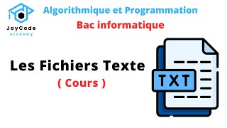 Bac informatique  Les Fichiers Texte  cours [upl. by Jereld302]